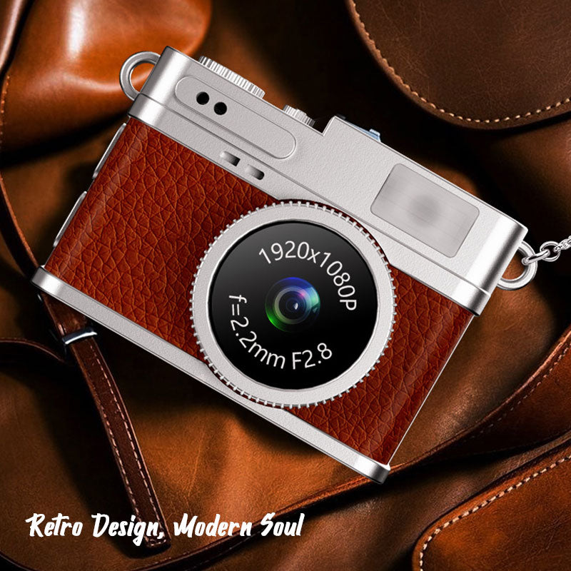 📸✨ Retro Mini Camera – Kompakt smykkekamera med vintage-design for skarpe, spontane fotominner! ✨🎞️