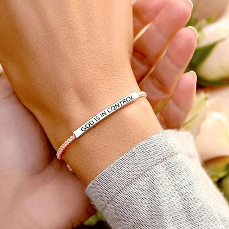 ✨📿 Vevde Armband i Rustfritt Stål – Motiverende Inspirasjonsarmbånd med Fjerningstrykk! ✨🦾