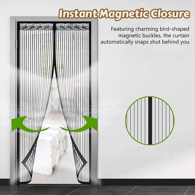 🦟 Hold skadedyr unna – installeres på 2 minutter! Dørgardin av magnetisk nett! 🚪✨