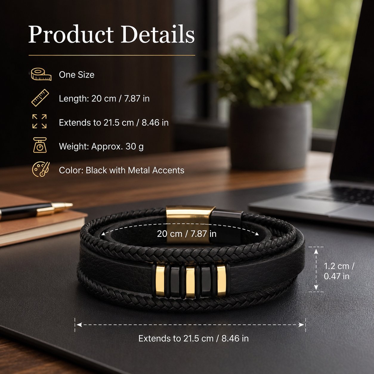 🖤Til sønnen min — Sett med flettede armbånd «Gå aldri alene»