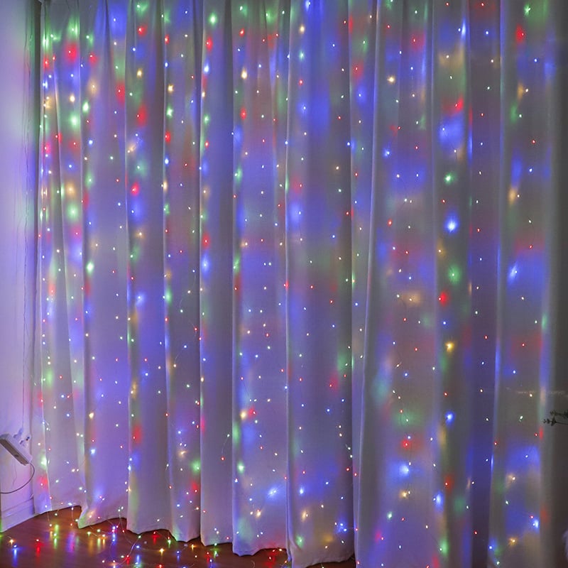 🎁Tidlig julesalg 49 % rabatt🎅LED-lyskjede, USB-drevet LED-lysgardin til gaveinnpakning