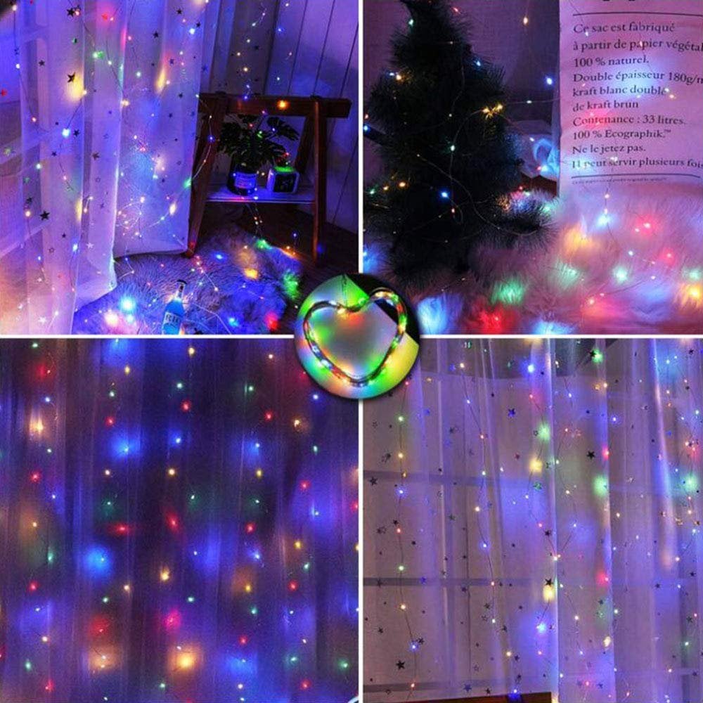 🎁Tidlig julesalg 49 % rabatt🎅LED-lyskjede, USB-drevet LED-lysgardin til gaveinnpakning