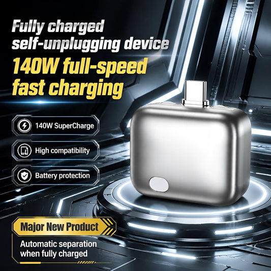🔥Spesialtilbud: 55 % rabatt ✨ 140 W Type-C batteribeskyttelse med fysisk frakobling – lader med automatisk og manuell utløsnin