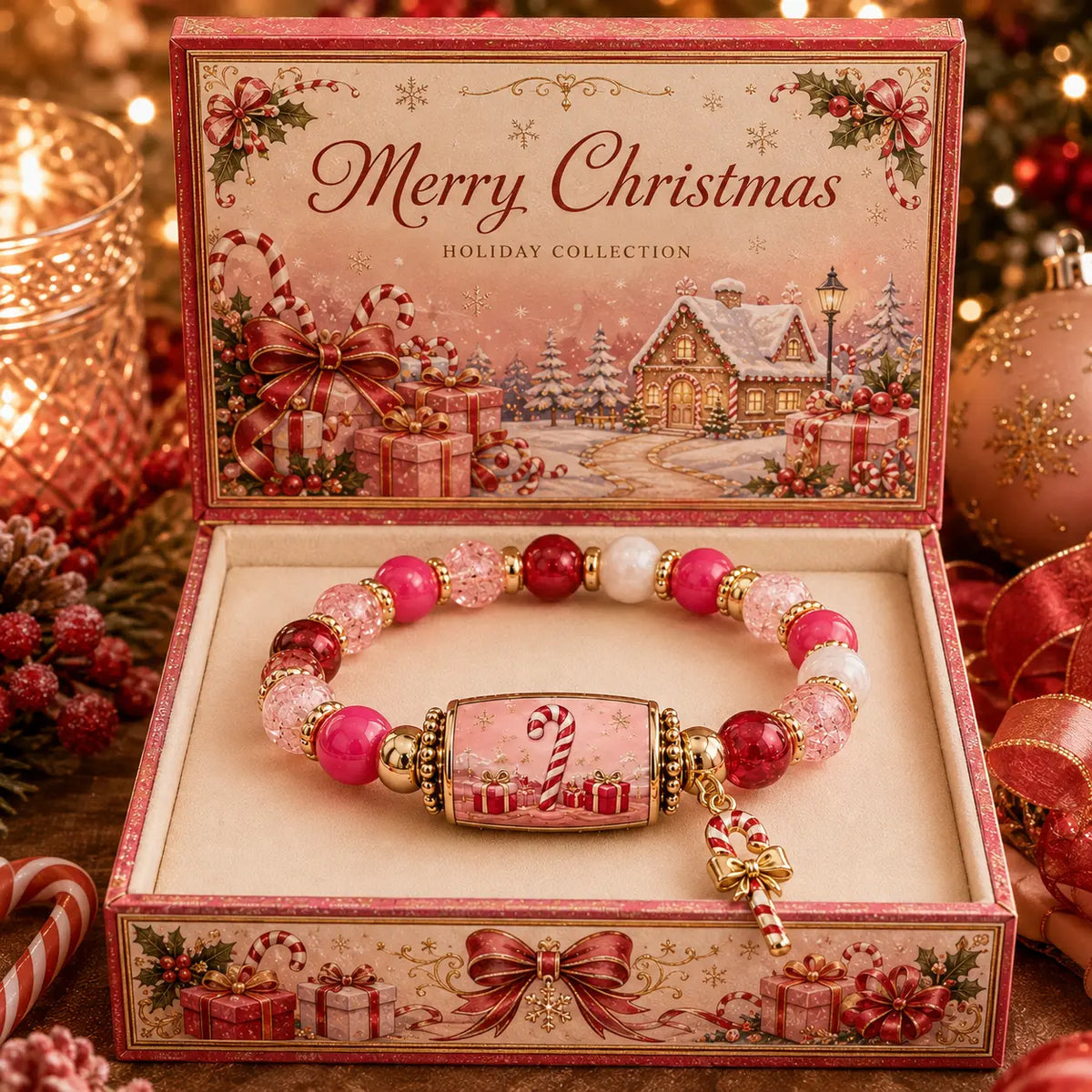 Perlearmbåndssett «Christmas Story» i begrenset opplag | Julegavesmykker