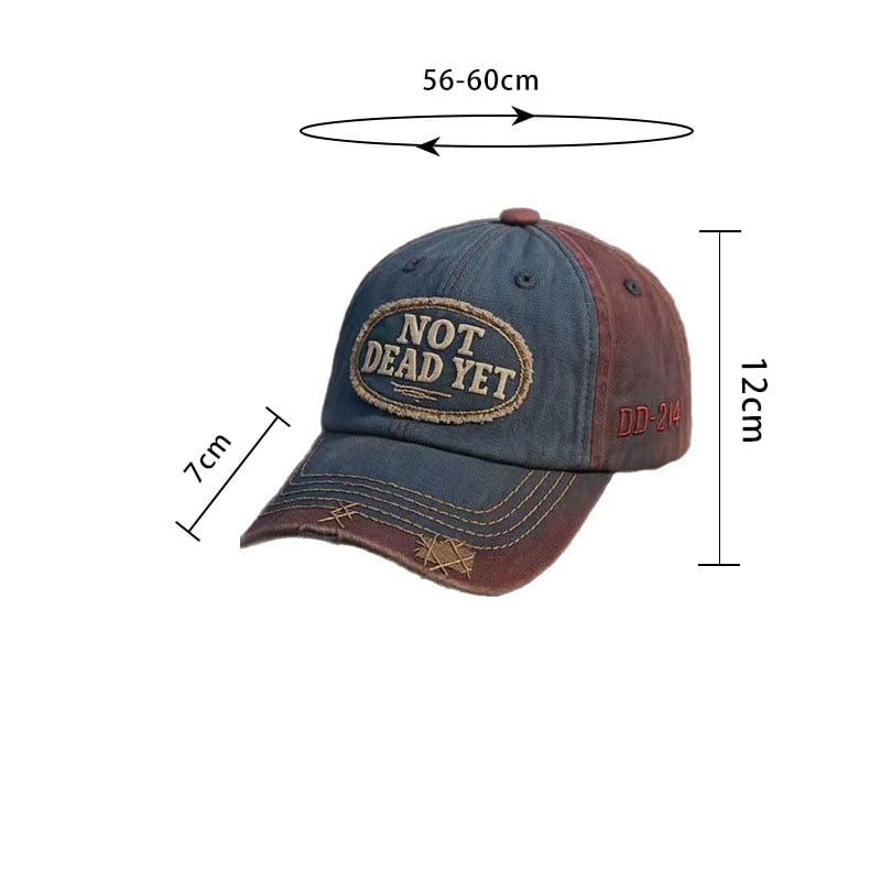 IKKE DØD ENNÅ - Vintage vasket baseballcaps