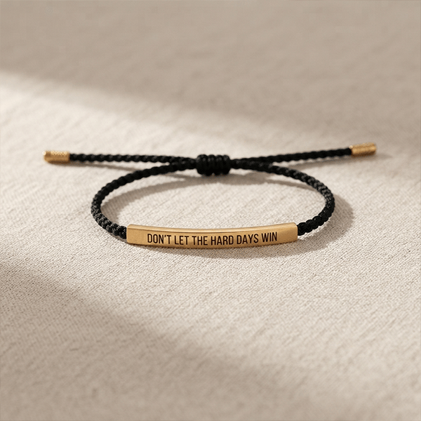 💖Inspirerende armbånd – En meningsfull påminnelse om å være sterk og holde ut