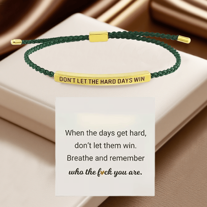 💖Inspirerende armbånd – En meningsfull påminnelse om å være sterk og holde ut