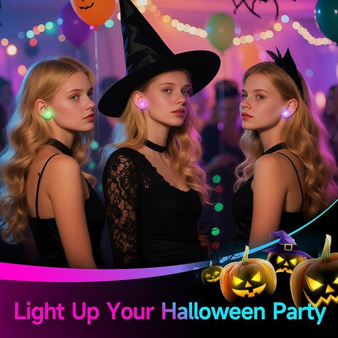 🌟✨ LED-lysende øredobber – Glødende diamanttiara-øreringer til fester og festivaler! ✨👑