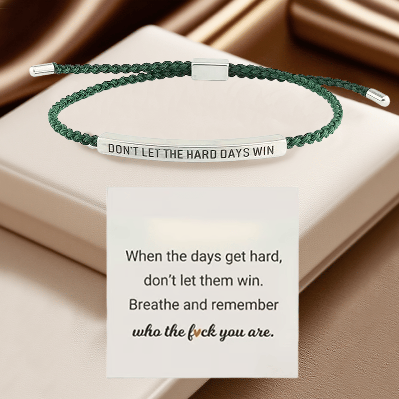 💖Inspirerende armbånd – En meningsfull påminnelse om å være sterk og holde ut