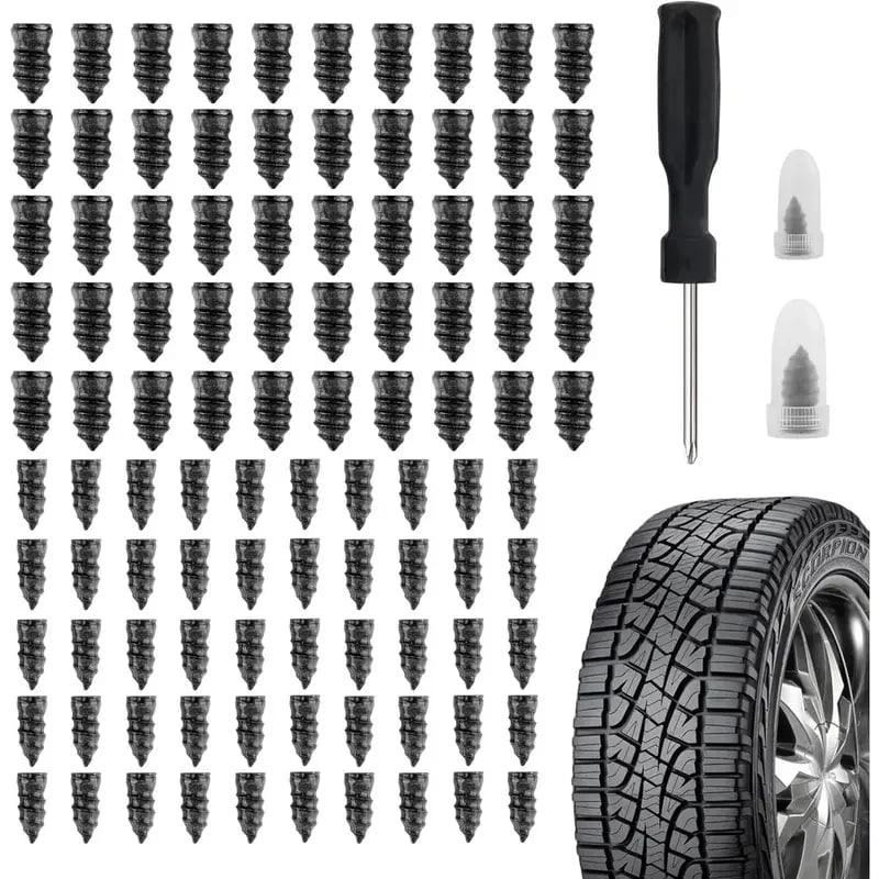 🔧✨ Gummi-klammer for dekkreparasjon – hurtigreparasjonssett for biler, motorsykler og sykler! ✨🚗