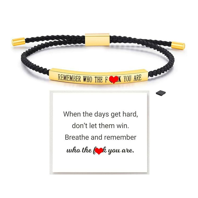 ✨📿 Vevde Armband i Rustfritt Stål – Motiverende Inspirasjonsarmbånd med Fjerningstrykk! ✨🦾