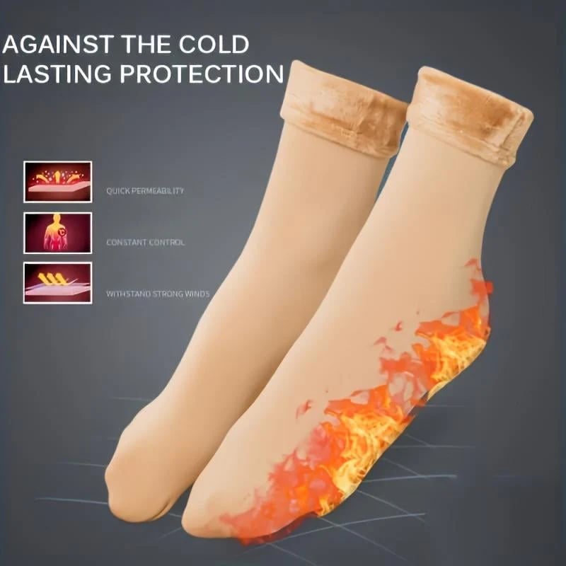 🔥🧦 Selvoppvarmende termosokker med fleecefôr – 30 °C varmeisolerende og fuktavvisende! ✨❄️