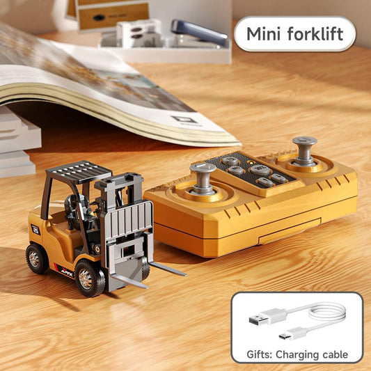 🚜 1:64 Mini fjernstyrt modell av anleggsmaskin laget av høykvalitetslegering