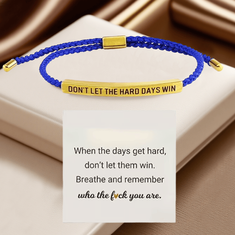 💖Inspirerende armbånd – En meningsfull påminnelse om å være sterk og holde ut