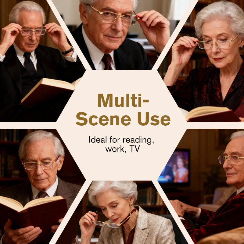 (🎁49 % rabatt på siste dag)👓 Sammenleggbare lesebriller med blålysfilter og etui