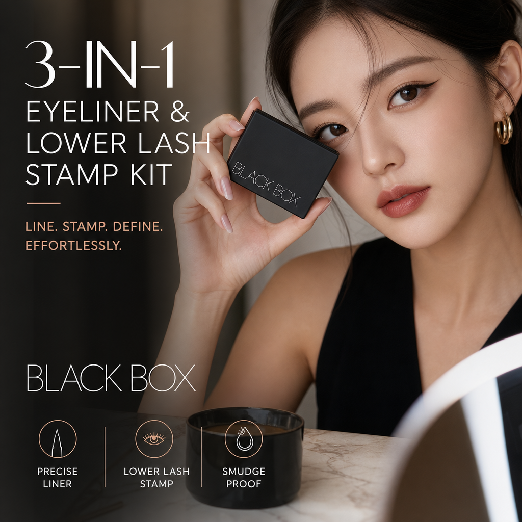 🥳2026 Hotselgende vare🥳💞 Over 50 000 solgte enheter! 💄✨ 50 % rabatt! 3-i-1 stempelsett med eyeliner og nedre mascara – Perfekt eyeliner og mascara på sekunder. Vannfast og flekkfri. Du trenger ikke en stødig hånd! 👁️🖌️