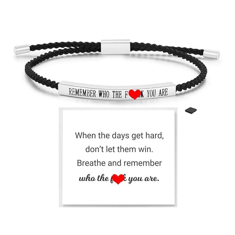 ✨📿 Vevde Armband i Rustfritt Stål – Motiverende Inspirasjonsarmbånd med Fjerningstrykk! ✨🦾