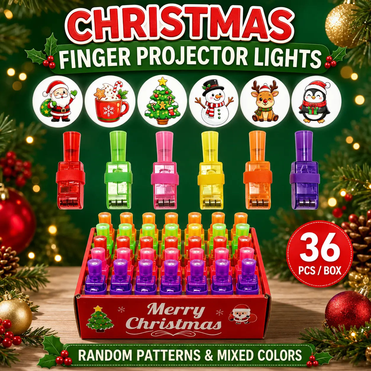 👻🎃 Fingerprojektorringer til Halloween – LED-festtilbehør for barn