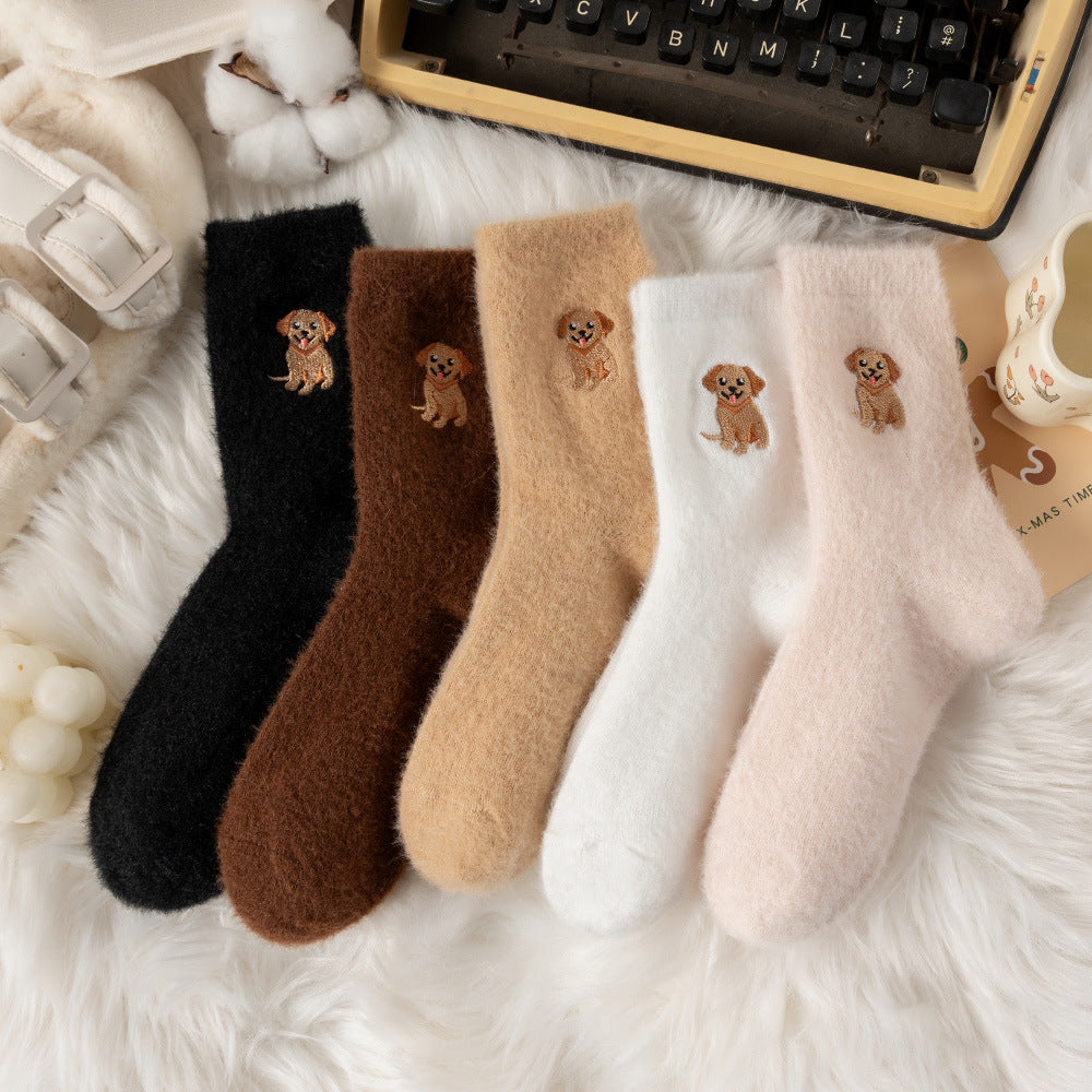 🧦Ultravarme for kalde dager🐮Fuzzy highland cow sokker