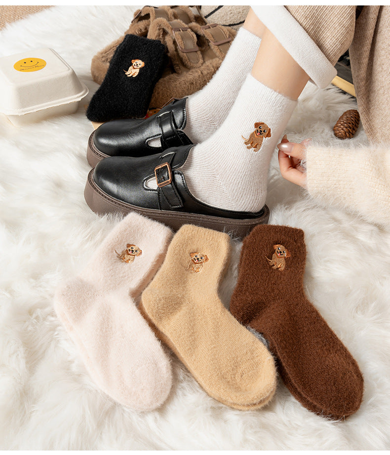 🧦Ultravarme for kalde dager🐮Fuzzy highland cow sokker