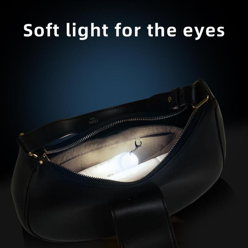 💖✨ Lett lommebok i hjerteform – Berøringsfølsom LED-oppbevaringspose med hjerte- og sirkelmotiver! ✨👛