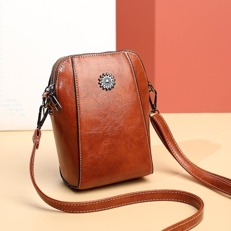 👜RETRO All-match vertikal mobilveske