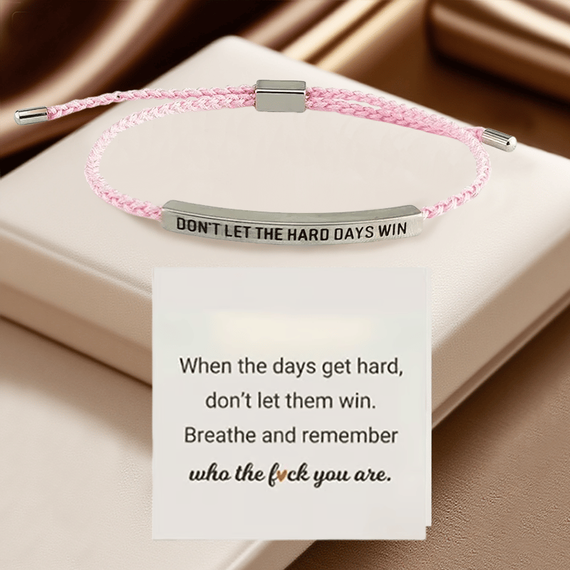 💖Inspirerende armbånd – En meningsfull påminnelse om å være sterk og holde ut