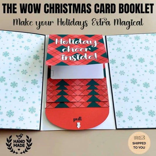 🎅✨Håndlaget julegavebok med vannfall♻️Gratis PDF inkludert!