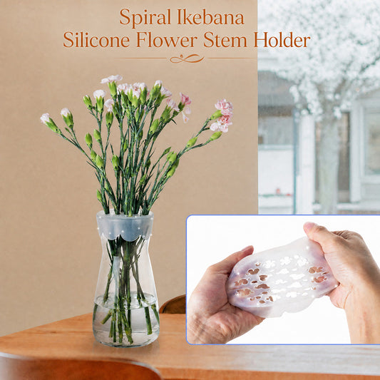 🌸Spiral Ikebana silikon blomsterstilkholder