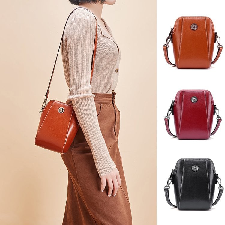 👜RETRO All-match vertikal mobilveske