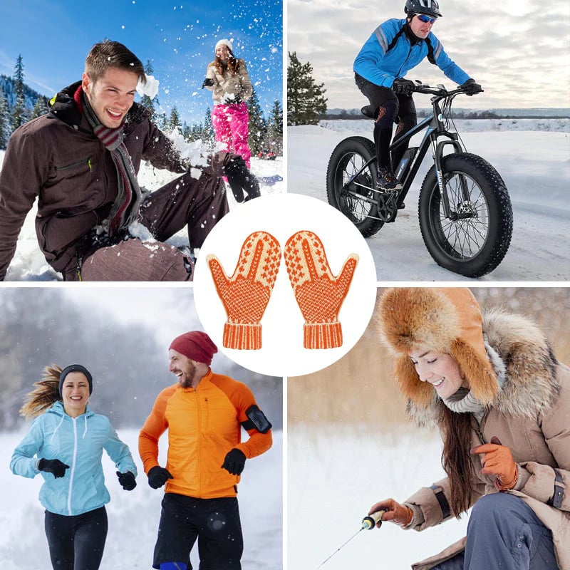🔥SISTE DAG 49 % RABATT – 🎅🧤✨ Nordiske strikkede hansker med skjult pixel-langfinger – retrostil og rebellisk humor! ✨❄️