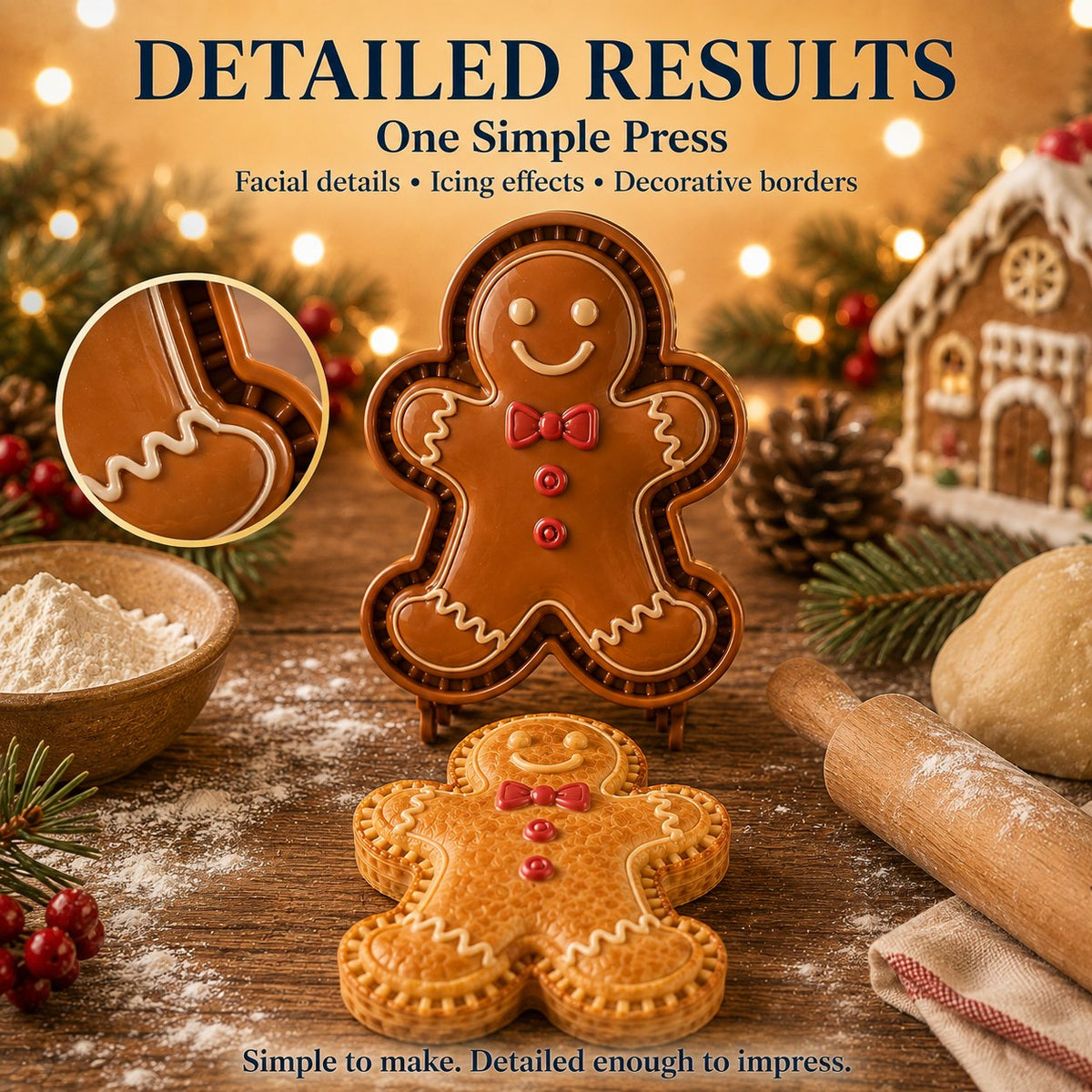 🎄16-delers samling med designede mini-paiformer til jul | Gjenbrukbare, pregede former for å lage detaljerte paier med motiv av julenissen, snømann, reinsdyr, juletre og andre julemotiver 🥧✨