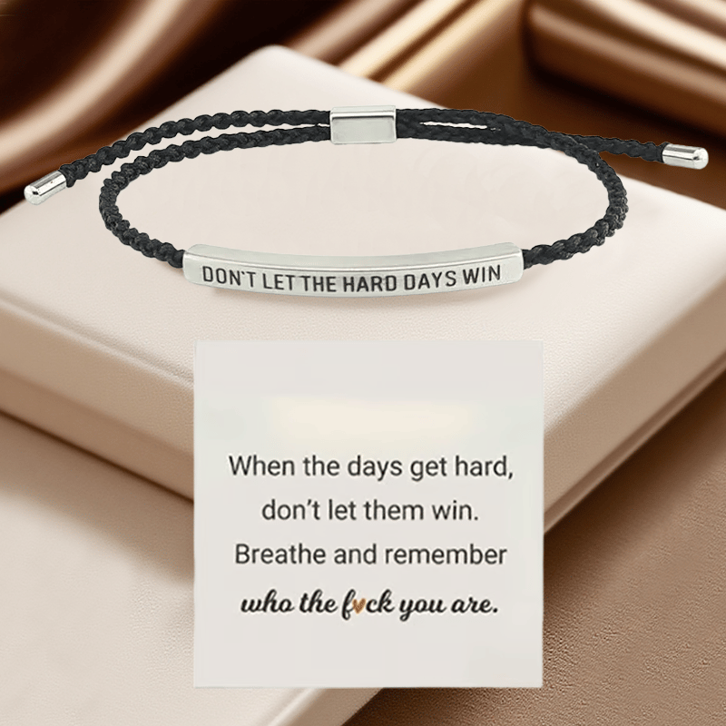 💖Inspirerende armbånd – En meningsfull påminnelse om å være sterk og holde ut