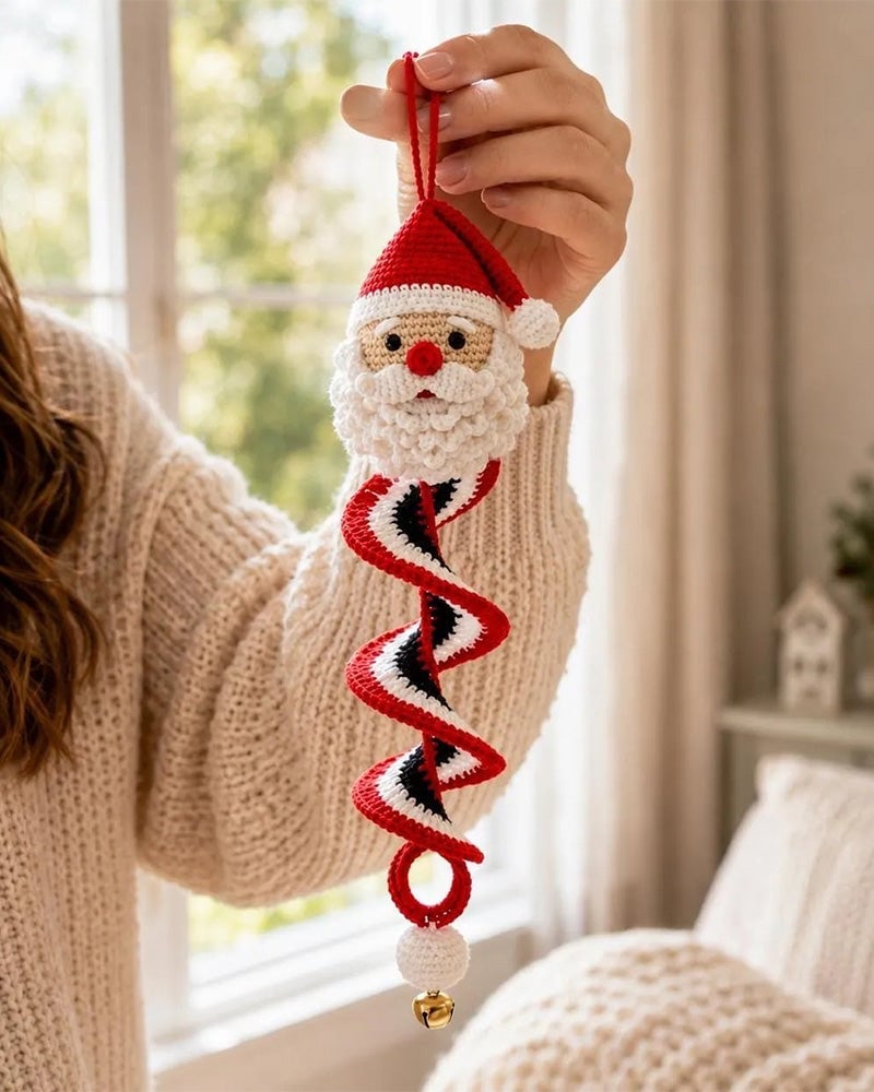 ☃️Siste dag med 50 % rabatt – Sett til å hekle en snømann i spiralform