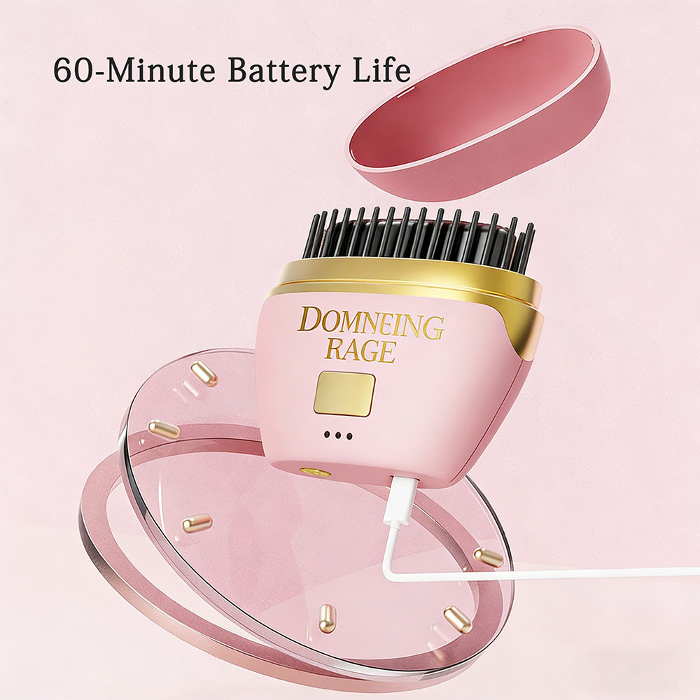 💇‍♀️Bærbar mini-ion-rettetangkam –💇 Skaper en voluminøs frisyre på bare 3 minutter
