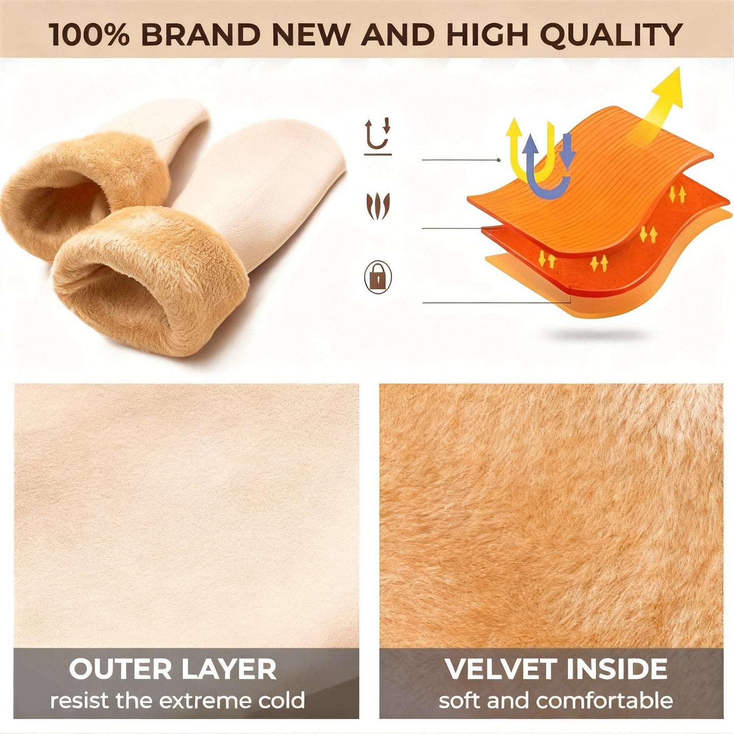 🧦✨ 5-pakk fleecefôrede vintersokker – selvoppvarmende, ekstra tykke og pustende for menn og kvinner! ✨🔥