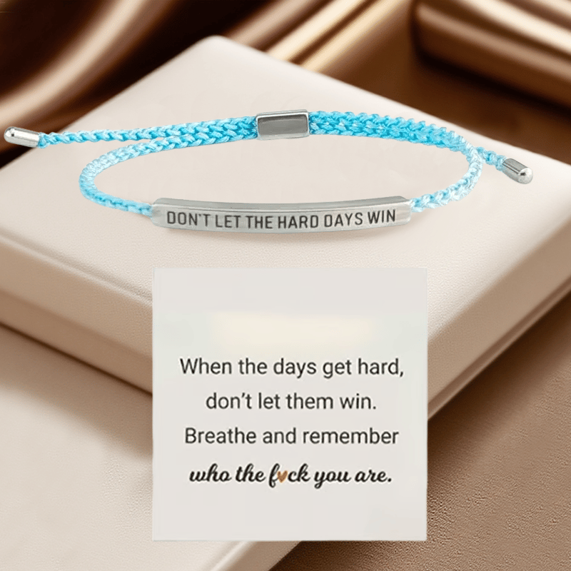 💖Inspirerende armbånd – En meningsfull påminnelse om å være sterk og holde ut