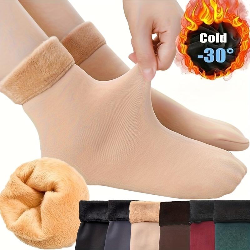 🔥🧦 Selvoppvarmende termosokker med fleecefôr – 30 °C varmeisolerende og fuktavvisende! ✨❄️