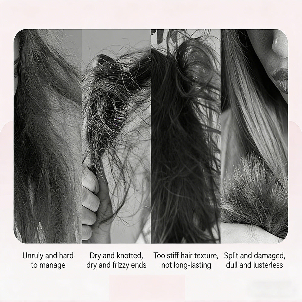 💇‍♀️Bærbar mini-ion-rettetangkam –💇 Skaper en voluminøs frisyre på bare 3 minutter