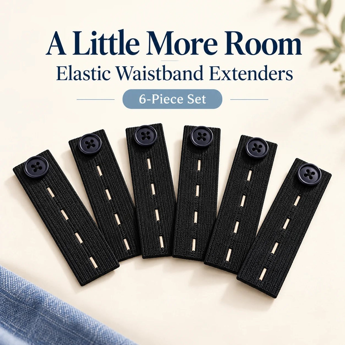 👖 Knapper til forlengelse av elastisk linning – Justerbar komfort