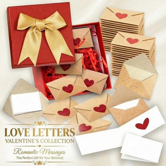 🌹DIY Love Letter Box – Mini blanke kort og konvolutter ✨💖