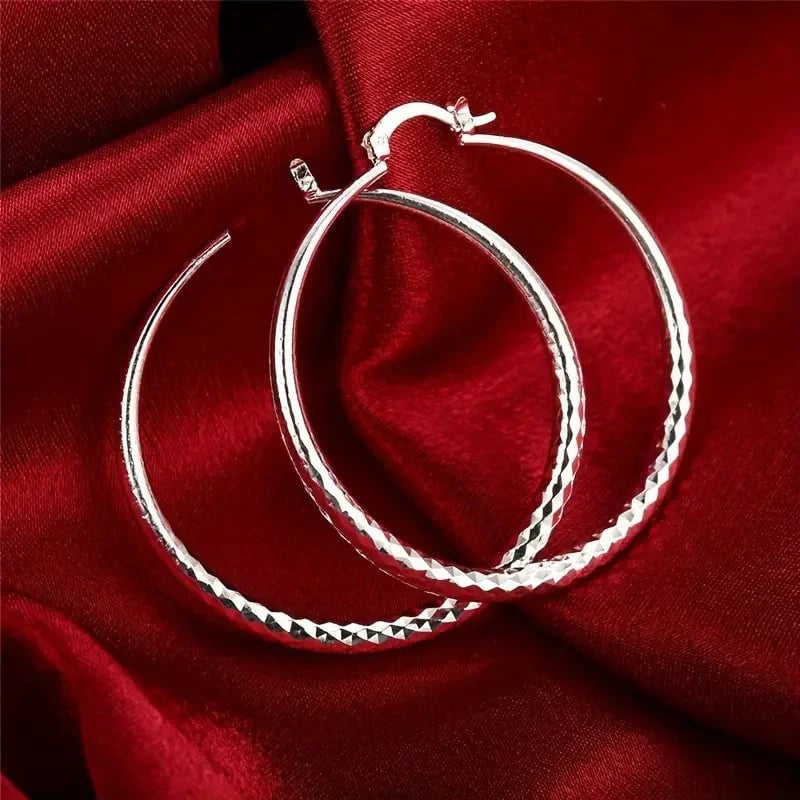 🎉KJØP 1, FÅ 1 GRATIS🎁Diamantslipte hoop-øreringer for kvinner – elegante, glitrende 💎