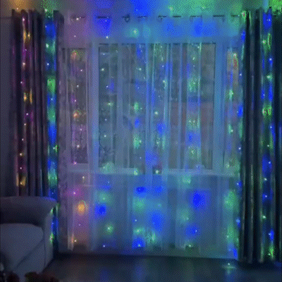 🎁Tidlig julesalg 49 % rabatt🎅LED-lyskjede, USB-drevet LED-lysgardin til gaveinnpakning