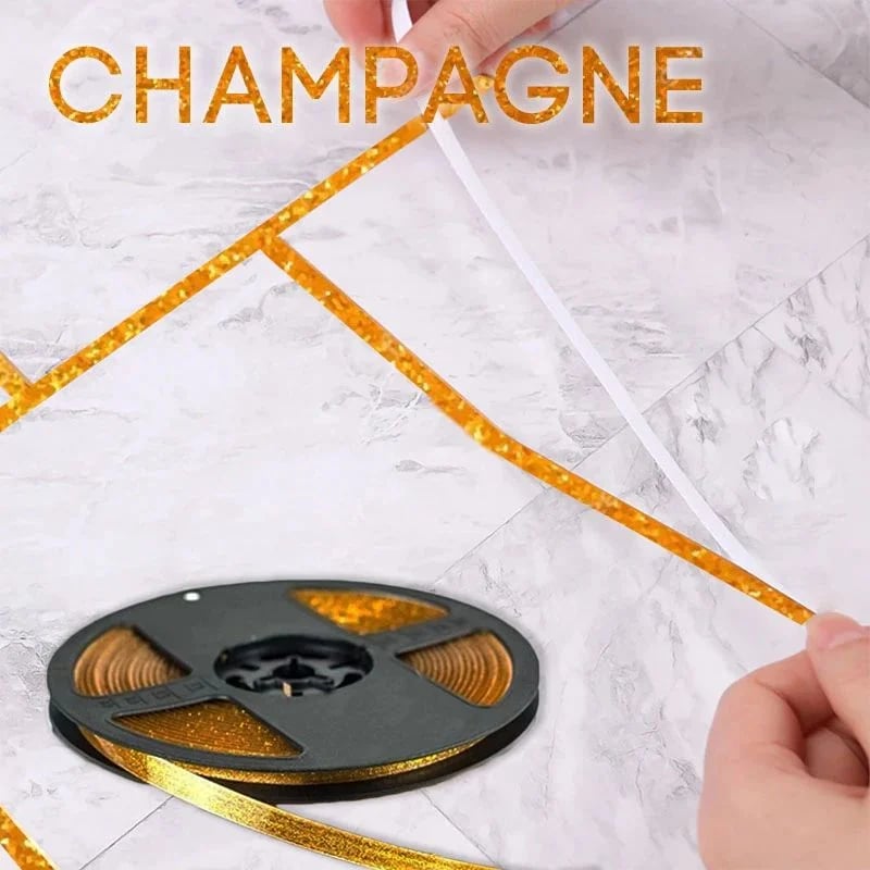 🔥 Buy 1, get 1 free! 🔥 Mould-resistant and waterproof self-adhesive sealing strip for grout lines between ceramic tiles 🛠️✨ – No more dirty grout lines! 🚫🦠 Easy to fit yourself, durable sealant for tiles, washbasins and baths