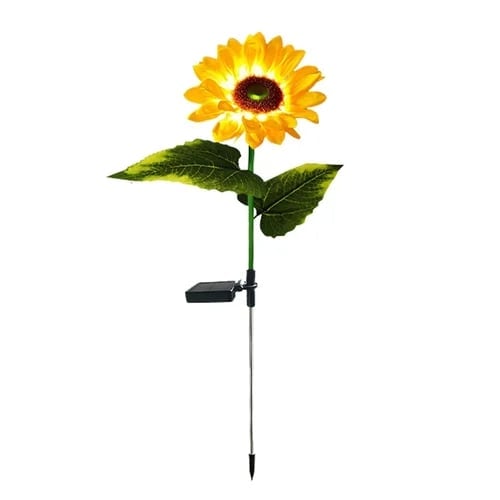 🌻☀️ Vanntette solcellelamper – Realistiske kronblader, IP65-klassifisert og værbestandig, lyser automatisk i 8–12 timer ☀️🌻