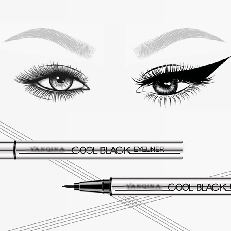 🎉💕KJØP 1, FÅ 1 GRATIS💕 🎉Vannfast og smussfast eyeliner – 24 timers intens svart presisjon! ✨