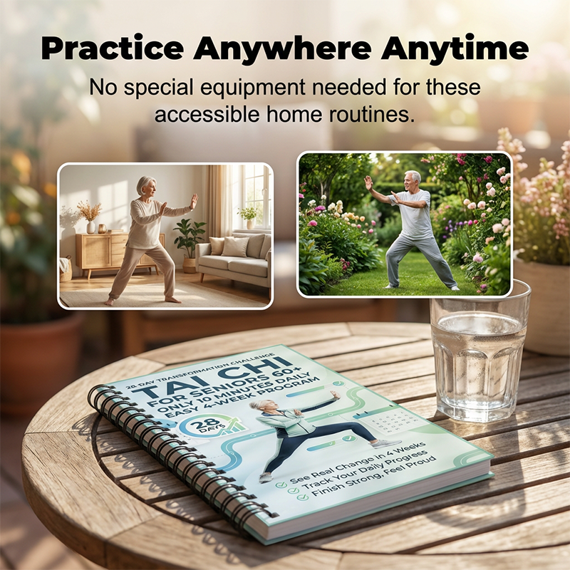 📘 50 % RABATT NÅ! 🧘 Tai Chi-øvelsesbok for eldre og nybegynnere – 28-dagers program, 10 minutters daglige øvelser og nybegynnervennlige bevegelser – perfekt for styrke, balanse og avslapning 🌿✨