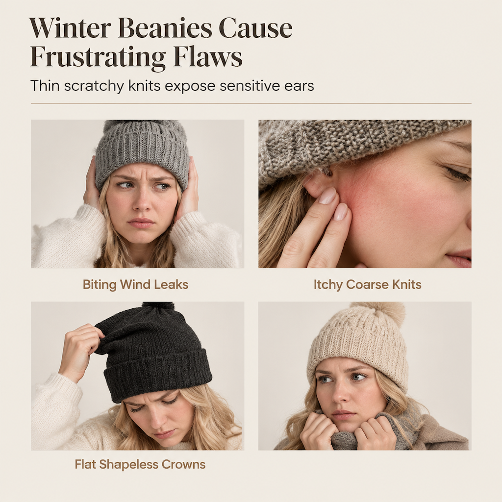 🧸 👒 Vinterlue for kvinner som beskytter mot kulde