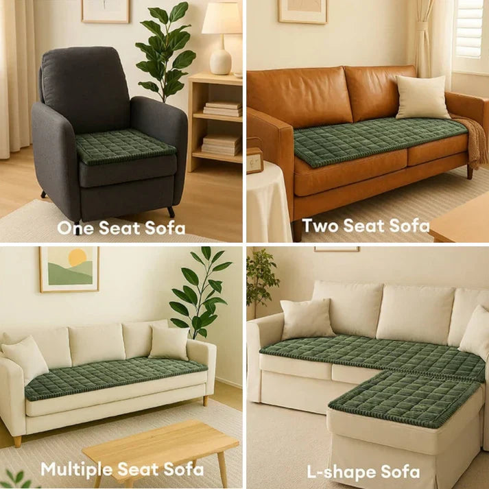 Plysj-kviltet sklisikret sofa-beskyttelsestrekk for kjæledyr
